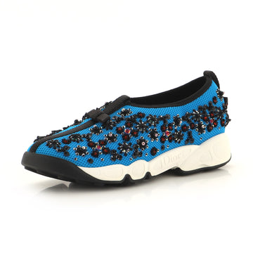 Christian Dior Women's Fusion Slip On Sneakers Embellished Mesh