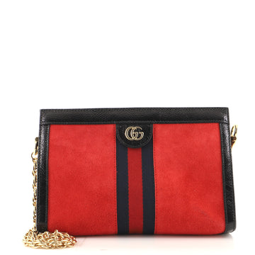 Gucci Ophidia Chain Shoulder Bag Suede Small