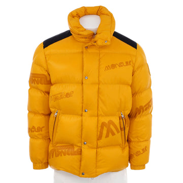 Moncler Men's Genius 2 1952 Mare Logo Puffer Jacket Printed Quilted Nylon with Down