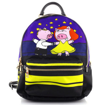 Dolce & Gabbana Vulcano Backpack Printed Nylon Small