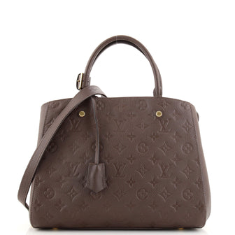 Louis Vuitton Monogram Empreinte Leather Montaigne MM Satchel