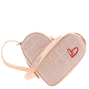 Louis Vuitton Coeur Handbag Limited Edition Fall in Love Monogram Embossed Lambskin