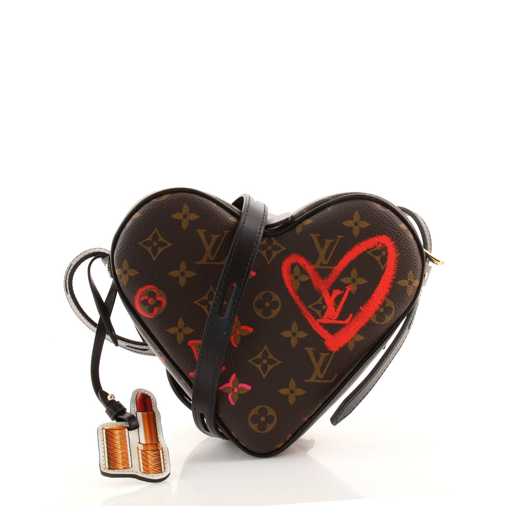 New Louis Vuitton Limited Edition Monogram Heart Crossbody Bag