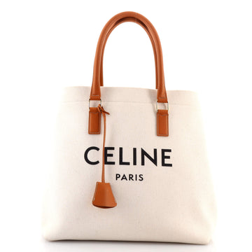 Celine Horizontal Cabas Tote Canvas with Leather Small
