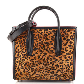 Christian Louboutin Paloma Tote Printed Suede and Canvas Medium