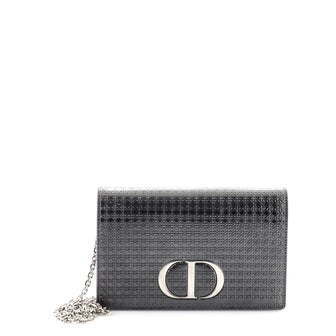 Christian Dior 30 Montaigne 2-in-1 Pouch Micro Cannage Metallic Calfskin