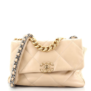 Chanel 19 Flap Bag Quilted Lambskin Large