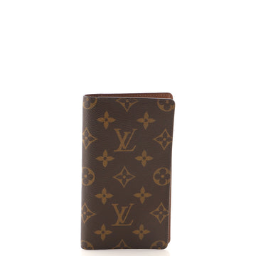Louis Vuitton Checkbook Cover Monogram Canvas