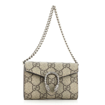 Gucci Dionysus Chain Coin Purse GG Coated Canvas