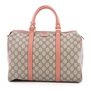 Gucci Joy Boston Bag GG Coated Canvas Medium Brown