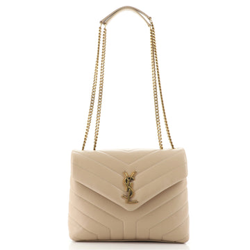 Saint Laurent LouLou Shoulder Bag Matelasse Chevron Leather Small