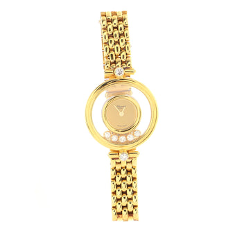 Chopard Happy Diamonds Icons Quartz Watch Yellow Gold with Diamonds and Floating Diamonds 25
