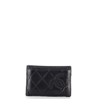 Chanel Timeless CC Card Holder Quilted Caviar