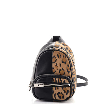 Alexander Wang Attica Backpack Crossbody Bag Printed Leather Mini