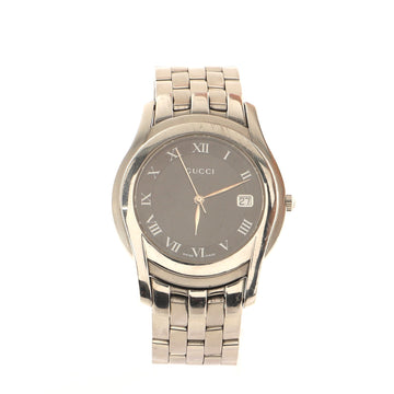 Gucci 5500 Date Quartz Watch Stainless Steel 35