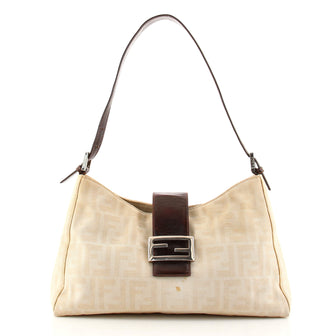 Fendi Vintage Shoulder Bag Zucca Canvas Medium