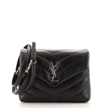 Saint Laurent LouLou Shoulder Bag Matelasse Chevron Leather Toy