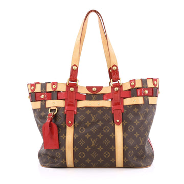 Louis Vuitton Salina Handbag Limited Edition Rubis Monogram Canvas MM Brown