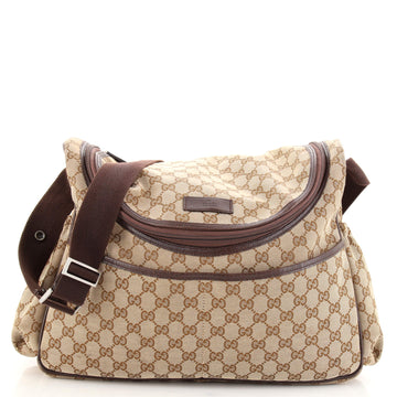 Gucci Diaper Crossbody Bag GG Canvas