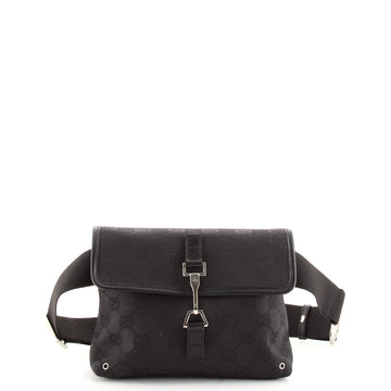 Gucci Buckle Waist Bag GG Canvas Small