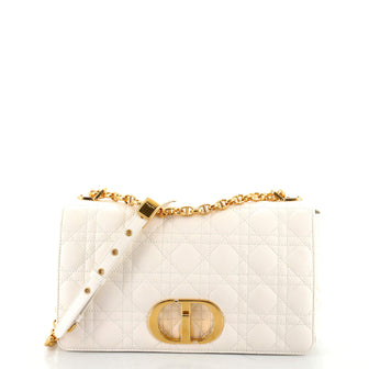 Christian Dior Caro Bag Cannage Quilt Calfskin Medium