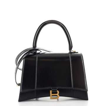 Balenciaga Hourglass Top Handle Bag Leather Medium