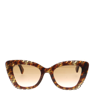 Fendi F is Fendi Cat-Eye Sunglasses Zucca Acetate