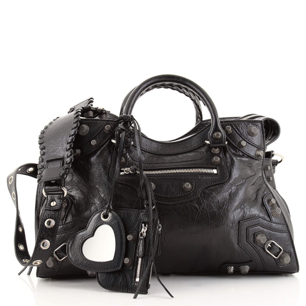 Balenciaga Neo Cagole City Bag Leather Medium Black 1419481