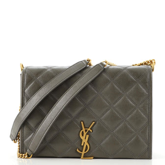 Saint Laurent Becky Shoulder Bag Quilted Leather Mini