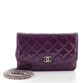 Chanel Brilliant Wallet on Chain Quilted Patent
