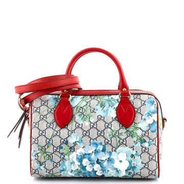 Gucci Convertible Boston Bag (Outlet) Blooms Print GG Coated Canvas Small
