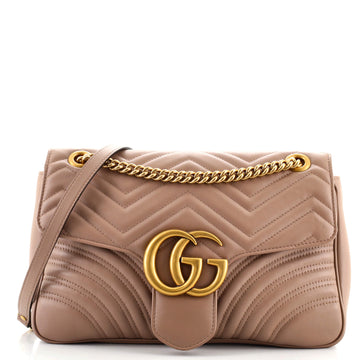 Gucci GG Marmont Flap Bag Matelasse Leather Medium