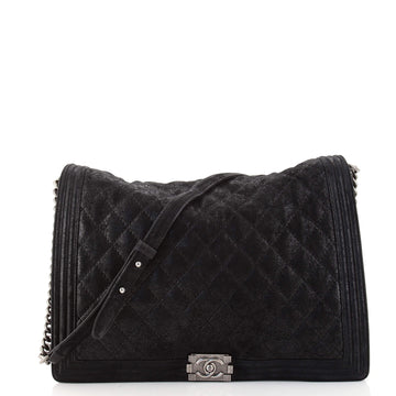Chanel Boy Flap Bag Quilted Gentle Iridescent Calfskin XL