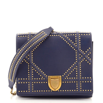 Christian Dior Diorama Wallet on Chain Studded Leather Small