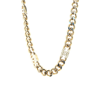 Chanel Triple CC Link Chain Choker Necklace Metal with Enamel