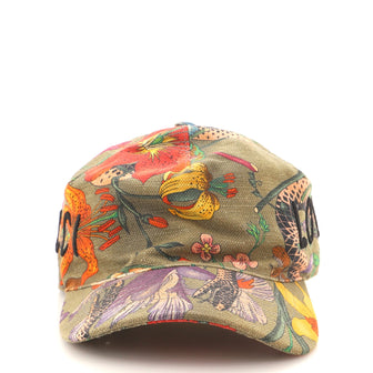 Gucci Loved Baseball Cap Flora Canvas