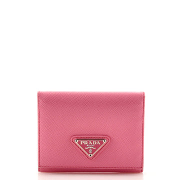 Prada Flap Wallet Saffiano Leather Compact