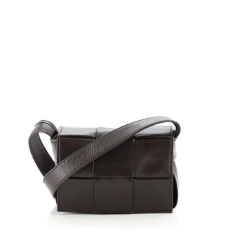 Bottega Veneta Cassette Crossbody Bag Maxi Intrecciato Leather Extra Mini