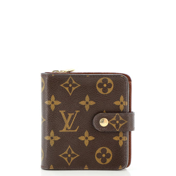 Louis Vuitton Compact Zippe Wallet Monogram Canvas