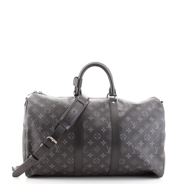Louis Vuitton Keepall Bandouliere Bag Monogram Eclipse Canvas 45