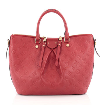 Louis Vuitton Mazarine Handbag Monogram Empreinte Leather MM Red
