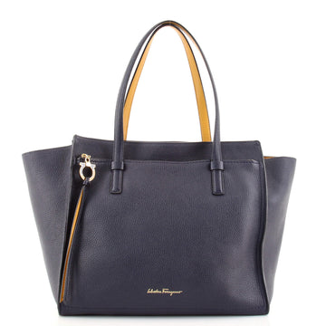 Salvatore Ferragamo Amy Tote Pebbled Leather Large