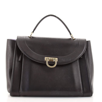 Salvatore Ferragamo Sofia Rainbow Saddle Bag Leather Medium