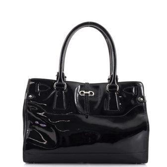 Salvatore Ferragamo Batik Tote Leather Small