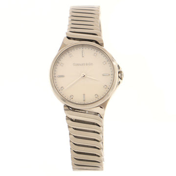 Tiffany & Co. Metro 2-Hand Quartz Watch Stainless Steel with Diamond Markers 28