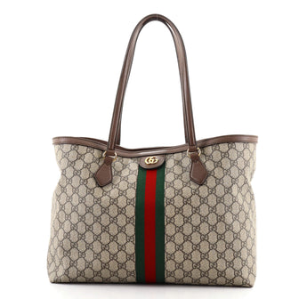 Gucci Ophidia Shopping Tote GG Coated Canvas Medium