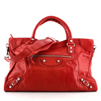 Balenciaga City Giant Studs Bag Leather Medium