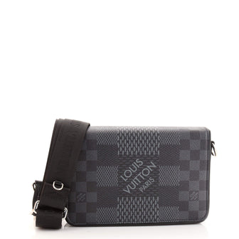 Louis Vuitton Studio Messenger Bag Limited Edition Damier Graphite 3D