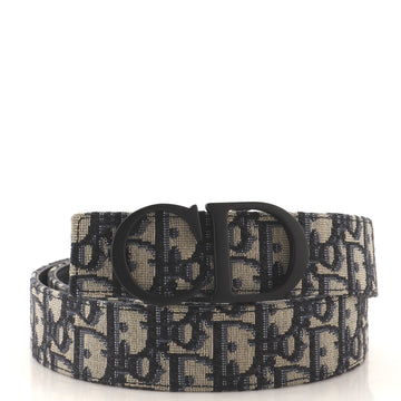 Christian Dior CD Buckle Belt Oblique Canvas Medium