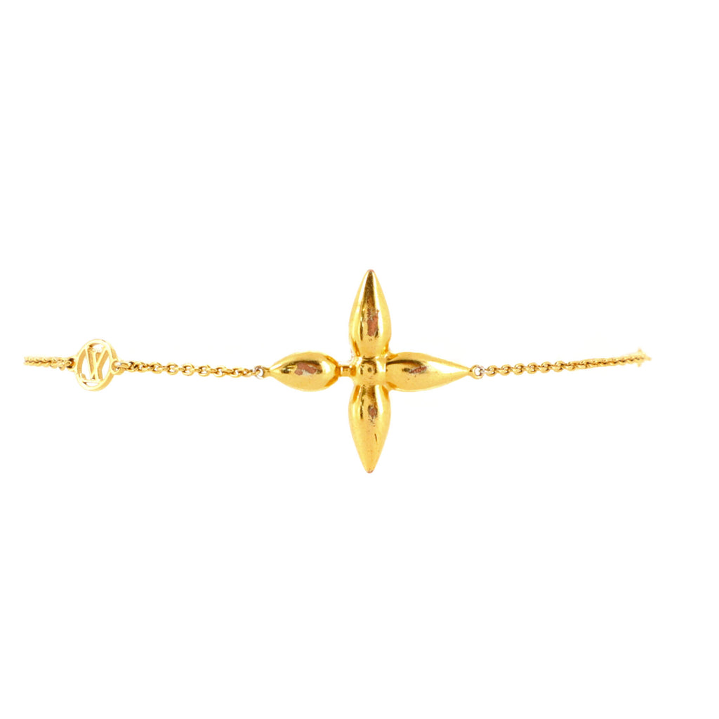 LOUIS VUITTON Metal Louisette Bracelet Gold | FASHIONPHILE